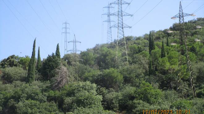 cAVO ALTA TENSIONE sANT'EUFEMIA DEVIAZIONE TRAFFICO