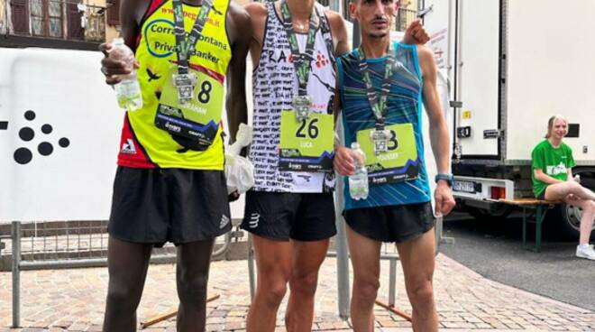 Ivars Tre Campanili half marathon Vestone 2023 podio maschile