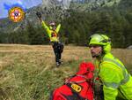 elicottero soccorso alpino val cané Vione