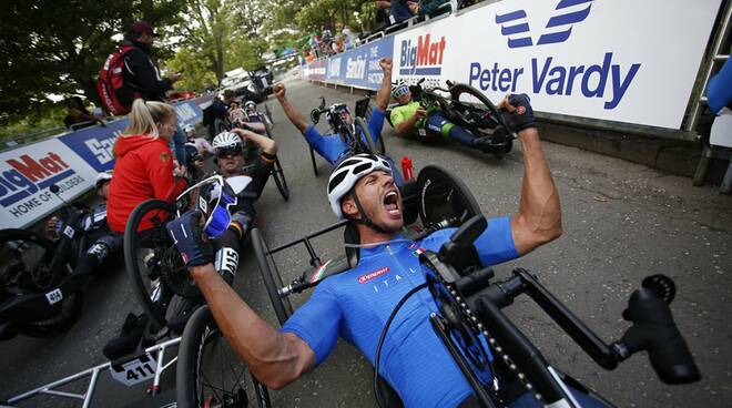 Mirco Testa mondiale categoria MH3 dell'handbike