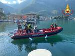 Pisogne Lovere ricerche vigili del fuoco ragazza scomparsa nel Lago d'Iseo