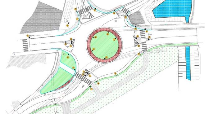 Trenzano nuova rotatoria incrocio sp 20 via Nazario Sauro