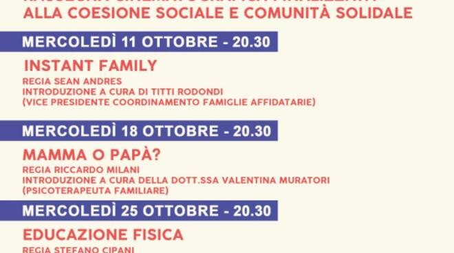 Cineforum seconda edizione Sguardi d’Insieme Palazzolo