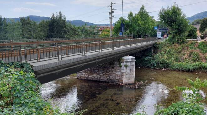 Ponte sul fiume Mella per Collebeato
