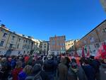 Manifestazione CGIL e UIL piazza Paolo VI sciopero 