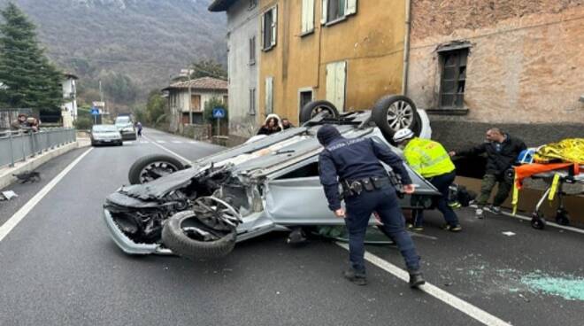 incidente polizia locale Valsabbia