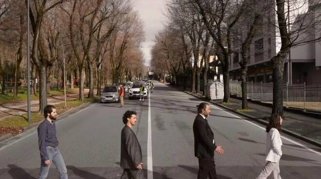 Brescia, flash mob «Turati Road» contro la rimozione delle strisce pedonali 24 feb 2024