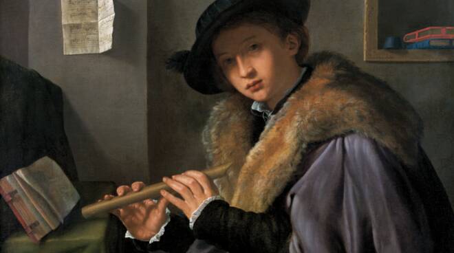 "Ritratto di giovane con flauto" Girolamo Savoldo