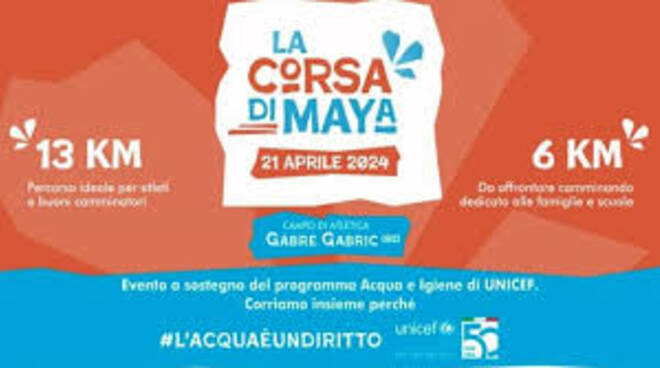 la corsa di maya per l'unicef 2024