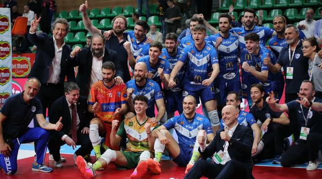 Volley maschile Brescia Porto Viro semifinale coppa Italia